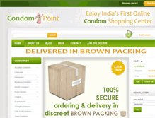 Tablet Screenshot of condompoint.com